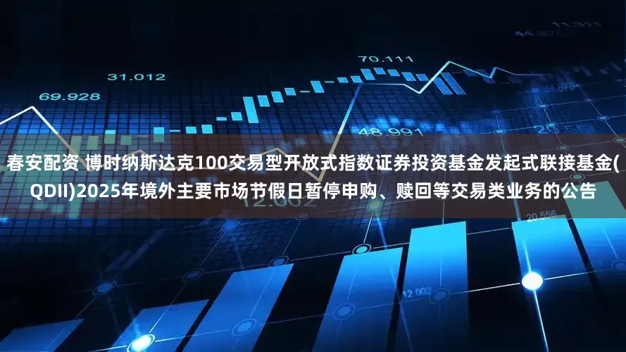 春安配资 博时纳斯达克100交易型开放式指数证券投资基金发起式联接基金(QDII)2025年境外主要市场节假日暂停申购、赎回等交易类业务的公告