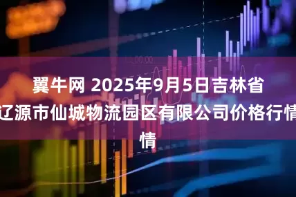 翼牛网 2025年9月5日吉林省辽源市仙城物流园区有限公司价格行情